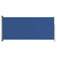 vidaXL izvelkama sānu markīze, 140x300 cm, zila цена и информация | Зонты, маркизы, стойки | 220.lv