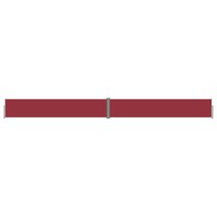 vidaXL izvelkama sānu markīze, sarkana, 117x1200 cm цена и информация | Зонты, маркизы, стойки | 220.lv
