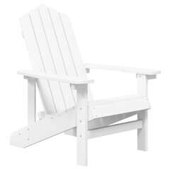 vidaXL dārza krēsls, HDPE, balts цена и информация | скамейка со столиком | 220.lv