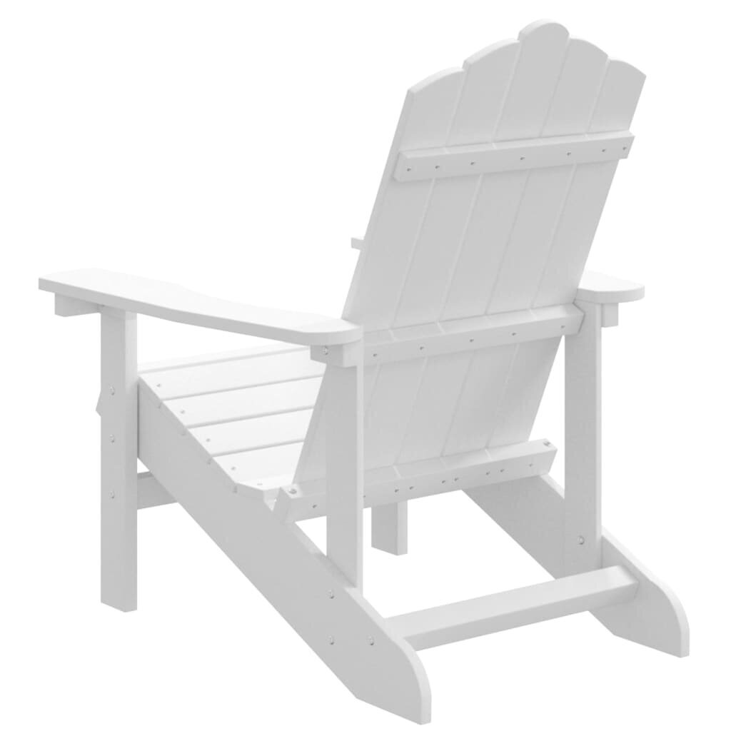 vidaXL dārza krēsls, HDPE, balts cena un informācija | Dārza krēsli | 220.lv