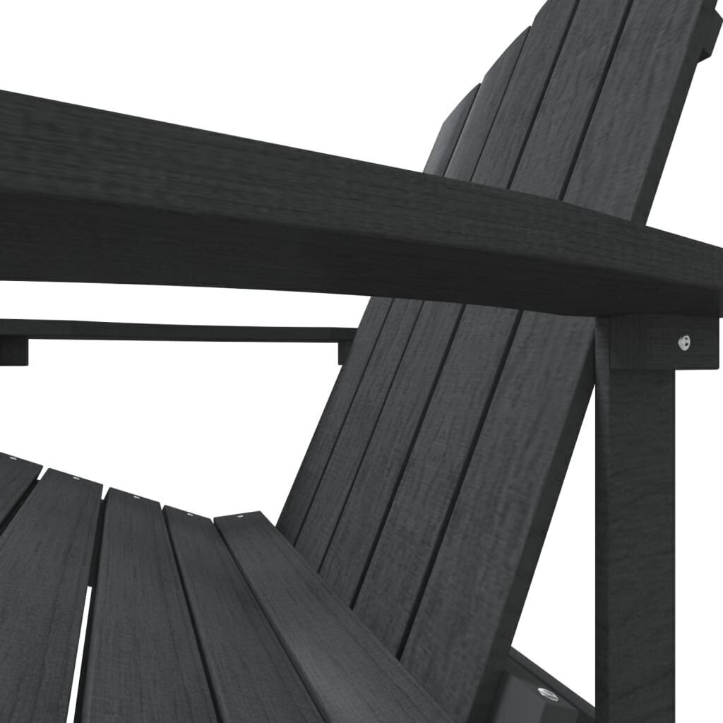 vidaXL dārza krēsls, HDPE, antracītpelēks cena un informācija | Dārza krēsli | 220.lv