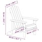 vidaXL dārza krēsls, HDPE, antracītpelēks cena un informācija | Dārza krēsli | 220.lv