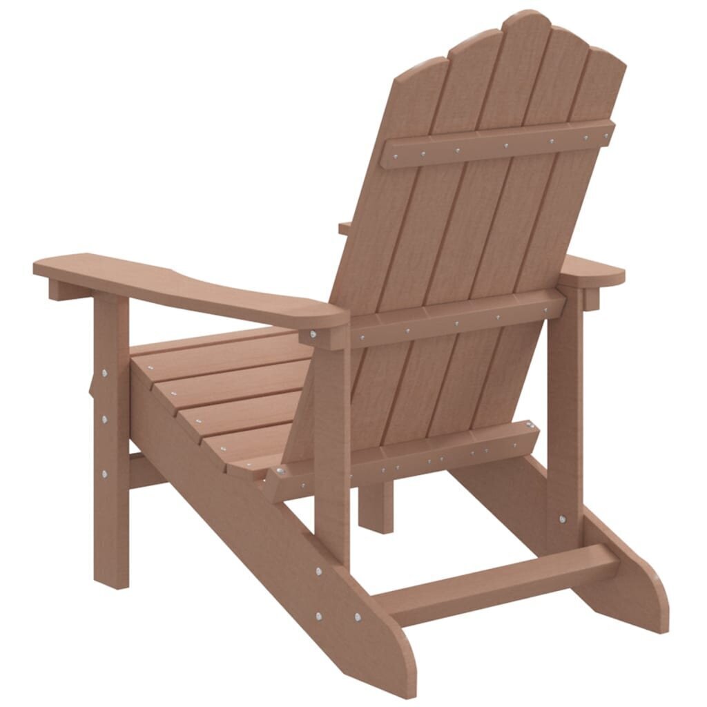 vidaXL dārza krēsls, HDPE, brūns cena un informācija | Dārza krēsli | 220.lv