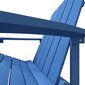 vidaXL dārza krēsls, HDPE, jūras zils cena un informācija | Dārza krēsli | 220.lv