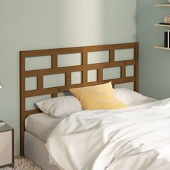 vidaXL gultas galvgalis, medus brūns, 141x4x100 cm, priedes masīvkoks цена и информация | Кровати | 220.lv