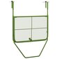 vidaXL balkona galdiņš, zaļš, 60x40 cm, tērauds cena un informācija | Dārza galdi | 220.lv