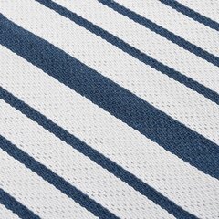 vidaXL paklājs, balts ar zilām svītrām, 100x300 cm, kokvilna цена и информация | Ковры | 220.lv