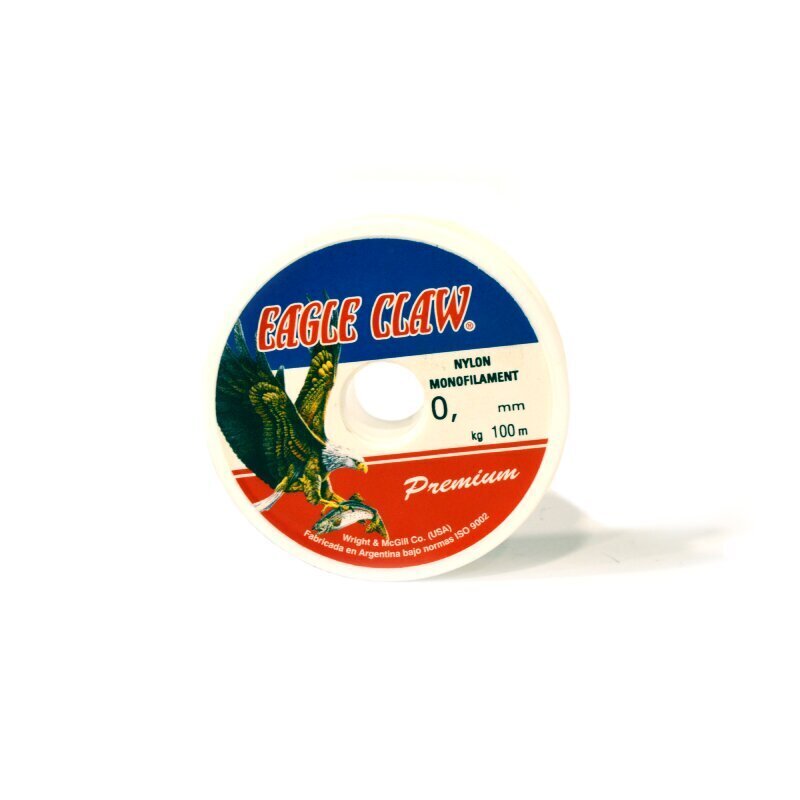 Vads EAGLE CLAW Premium Blue 100M 0.14mm 1.4kg cena un informācija | Makšķerauklas | 220.lv