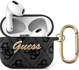 GUA34GSMK Guess 4G Script PC/PU Case for Airpods 3 Grey cena un informācija | Austiņas | 220.lv