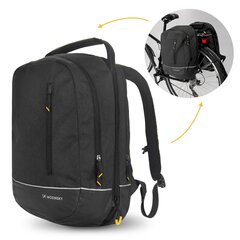 Wozinsky two-piece bicycle bag backpack 2in1 30l black (WBB30BK) cena un informācija | Velo mugursomas | 220.lv