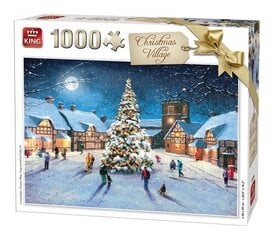 King - Puzzle 1000 Christmas Village cena un informācija | Galda spēles | 220.lv