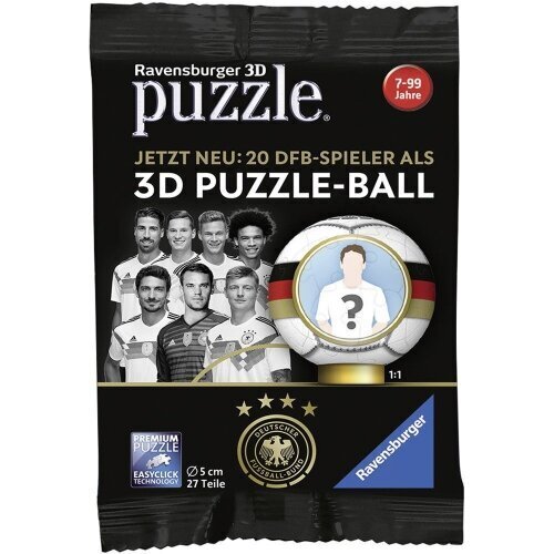 Ravensburger - 3D Puzzle 27 Ball Blindpacks WM 2018 (German) cena un informācija | Galda spēles | 220.lv