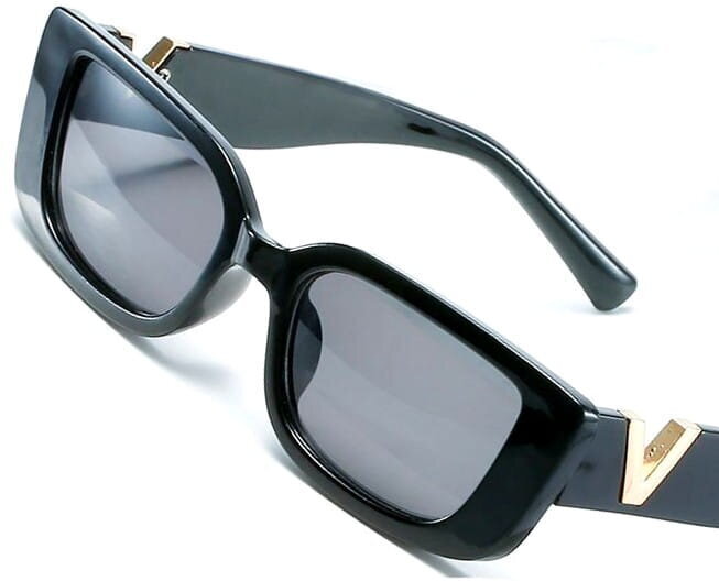 Sieviešu saulesbrilles C18, melnas cena un informācija | Saulesbrilles sievietēm | 220.lv