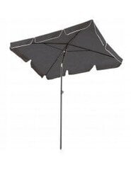 Taisnstūrveida balkona saliekamais lietussargs, 200x130 cm - pelēks цена и информация | Зонты, маркизы, стойки | 220.lv