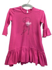 Детское платье 231350 01 231350*01-122, натурально-белое/розовое цена и информация | Юбки, платья для новорожденных | 220.lv