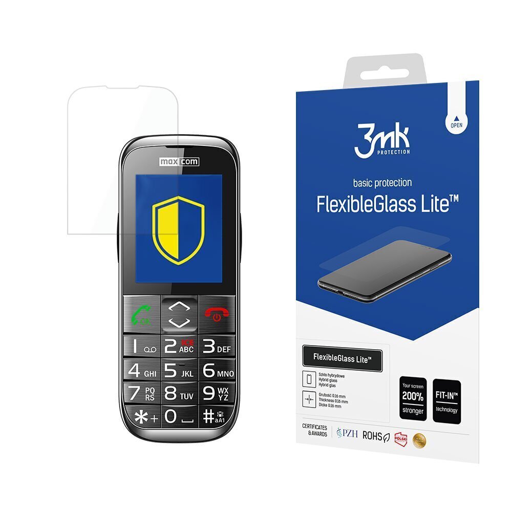 Maxcom MM720 - 3mk FlexibleGlass Lite™ screen protector cena un informācija | Ekrāna aizsargstikli | 220.lv