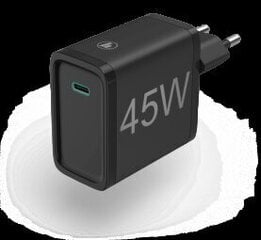 Зарядное устройство для телефона Hama USB type-C 45W Black цена и информация | Зарядные устройства для телефонов | 220.lv