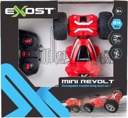 Трюковая машинка Exost Mini Revolt с дистанционным управлением, красная цена и информация | Игрушки для мальчиков | 220.lv