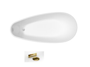 Vanna Besco Goya A-Line 170, ar zelta krāsas sifona pārsegu цена и информация | Для ванны | 220.lv