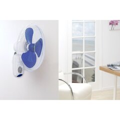 Bestron sienas ventilators ar tālvadības pulti, AWF40REM, balts, 45 W cena un informācija | Ventilatori | 220.lv