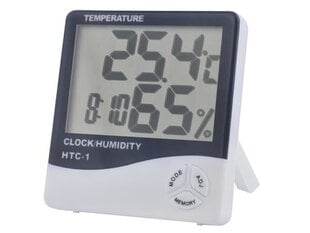 Цифровой термометр гигрометр воздушной станции Zegar 5in1 3466 / XL12029 цена и информация | Метеорологические станции, термометры | 220.lv