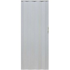 Складная дверь 001P WHITE матовый дуб - 80 см цена и информация | Межкомнатные двери | 220.lv