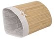 Bambusa veļas grozs 60l dabīgā koka krāsā cena un informācija | Vannas istabas aksesuāri | 220.lv