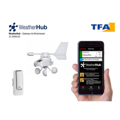 Комплект беспроводного анемометра Weatherhub 31.4006.02 цена и информация | Метеорологические станции, термометры | 220.lv