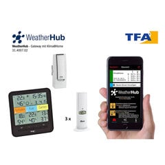 Стартовый комплект с беспроводным термогигрометром Klima @ Home Weatherhub 31.4007 цена и информация | Метеорологические станции, термометры | 220.lv