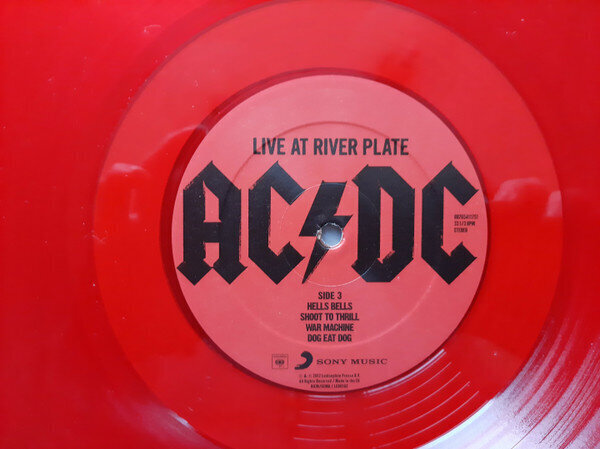 AC/DC - Live At River Plate, Red Transparent, 3LP, vinila plates, 12" vinyl record cena un informācija | Vinila plates, CD, DVD | 220.lv