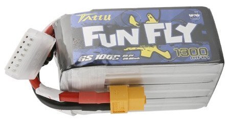 Akumulators Tattu Funfly 1300mAh 22.2V 100C 6S1P XT60 cena un informācija | Smart ierīces un piederumi | 220.lv