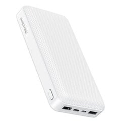 Внешний аккумулятор Power Bank Borofone BJ3A Type-C microUSB 2*USB (2A)  20000mAh белый цена и информация | Зарядные устройства Power bank | 220.lv