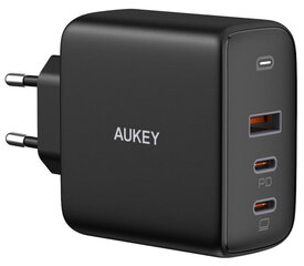 AUKEY Omnia Mix 3 PA-B6S Зарядное устройство 1x USB 2x USB-C Power Delivery 3.0 90 Вт Черный цена и информация | Зарядные устройства для телефонов | 220.lv