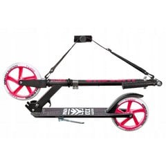 Skrejritenis ar lieliem riteņiem Raven Straight Black/Pink 200 mm цена и информация | Самокаты | 220.lv