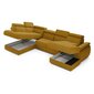 Stūra dīvāns Homede Fetto XLO, dzeltens cena un informācija | Stūra dīvāni | 220.lv
