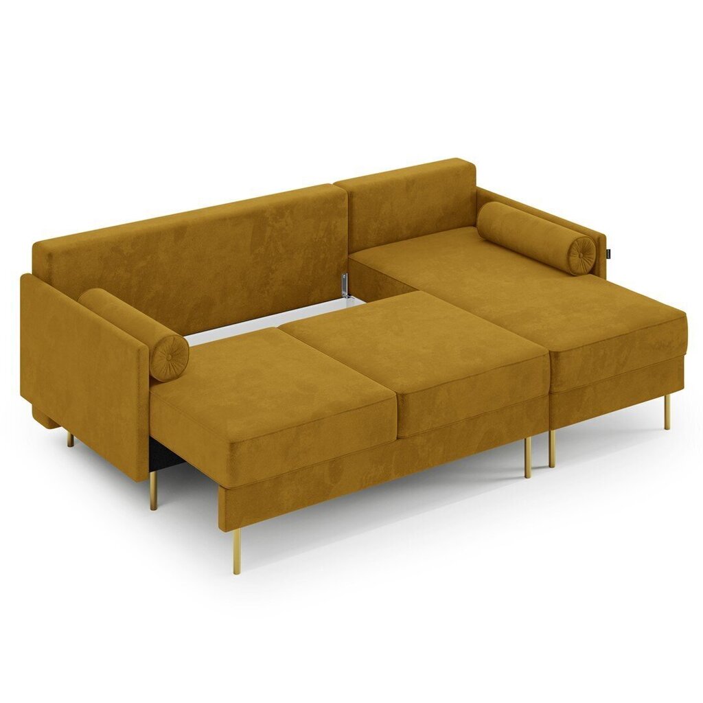 Universāls stūra dīvāns Homede Lanaz, dzeltens cena un informācija | Stūra dīvāni | 220.lv