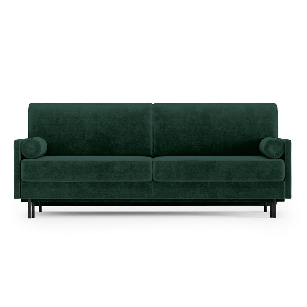 Dīvāns Homede Rossi 3S, tumši zaļš cena un informācija | Dīvāni | 220.lv