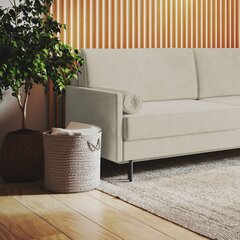 Dīvāns Homede Rossi 3S, smilškrāsas цена и информация | Диваны | 220.lv