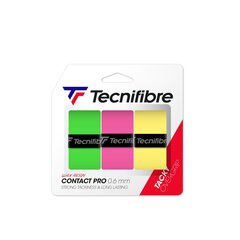 Tenisa rakešu pārsēji Tecnifibre CONTACT PRO, 3 gab, Assorted цена и информация | Товары для большого тенниса | 220.lv