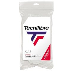 Обмотки для теннисной ракетки Tecnifibre Players Dry 30 шт. белые цена и информация | Товары для большого тенниса | 220.lv