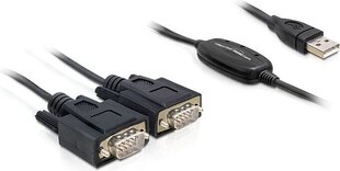 Delock 61886, USB-A/DB9, 1.5 m cena un informācija | Kabeļi un vadi | 220.lv