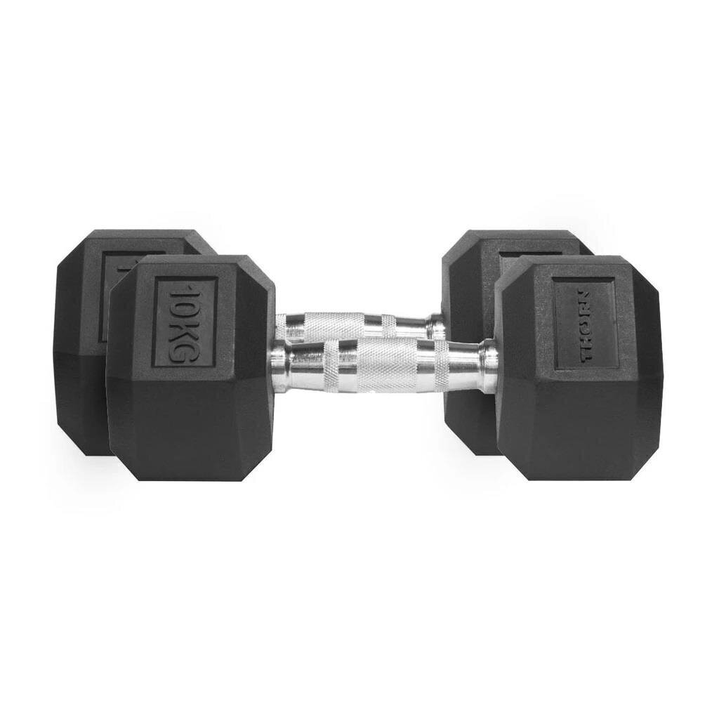 Gumijas hantele Thorn + Fit HEXHEAD DUMBBELLS HEX 10 kg cena un informācija | Svari, hanteles, stieņi | 220.lv