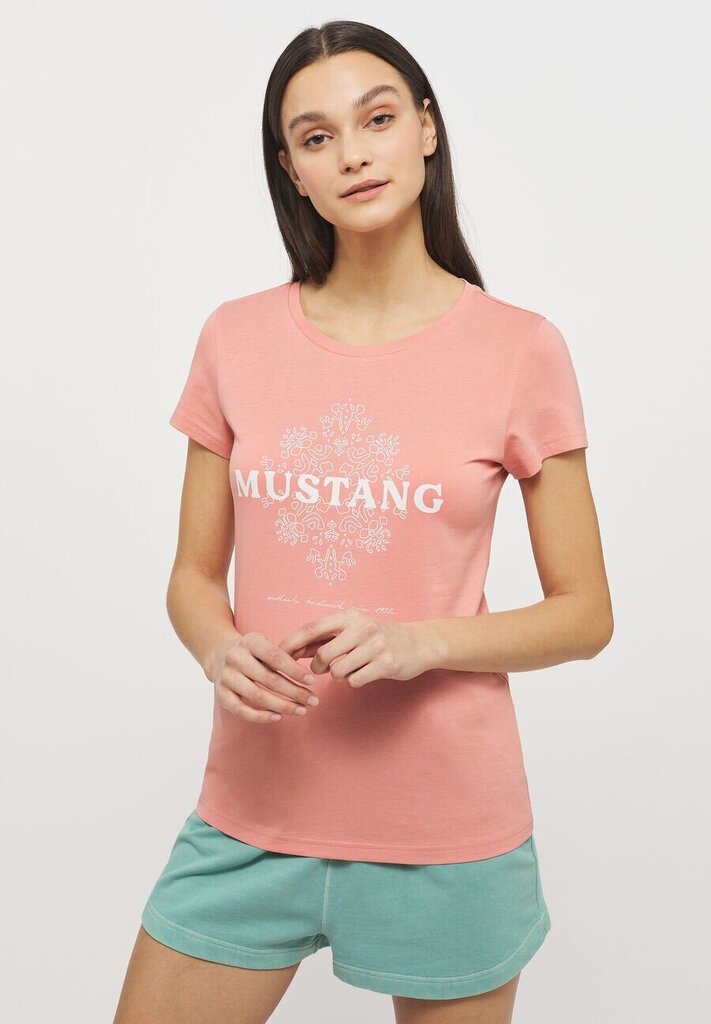 Mustang sieviešu T-krekls 1012489*8131, rozā 4058823027083 цена и информация | T-krekli sievietēm | 220.lv