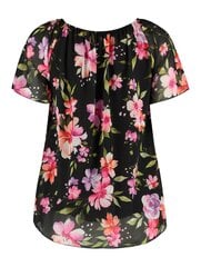 Женская блузка Hailys CARI0740*02, черная/розовая 4067218039129 цена и информация | Женские блузки, рубашки | 220.lv