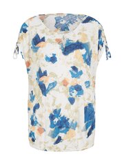 Женская блузка Tom Tailor 1031207*29525, белая/синяя 4065308467906 цена и информация | Женские блузки, рубашки | 220.lv