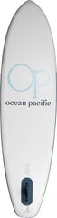 Надувная доска для гребли Ocean Pacific Malibu Lite 10'6, белый / серый / бирюзовый цвет цена и информация | SUP доски, водные лыжи, водные аттракционы | 220.lv