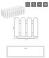 Ziedu kaste Landhaus ar automātisko laistīšanu, 75x20x16,5 cm, lauku stilā, balta cena un informācija | Balkona kastes | 220.lv