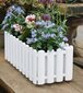 Ziedu kaste Landhaus ar automātisko laistīšanu, 75x20x16,5 cm, lauku stilā, balta cena un informācija | Balkona kastes | 220.lv