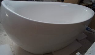 Отдельностоящая ванна GIANNA 185см белая, Клик-Клак + сифон, композит цена и информация | Ванночки | 220.lv