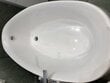 Brīvi stāvoša vanna GIANNA 185 cm, balta, klik-klak + sifons, kompozīts цена и информация | Vannas | 220.lv
